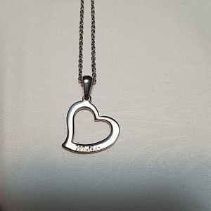 Silver Mother Heart necklace